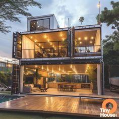 Check out this stunning shipping container house!  The ultra-modern design featuring sleek white, natural wood, and metallic colors is pure inspiration!  What are you planning to build with your container home? Share your ideas! #containerhouse #designinspiration #dreamhome Storage Homes, Modern Cabin Interior, Container Homes Cost, Cargo Container House, Container Ideas, A Frame House Plans