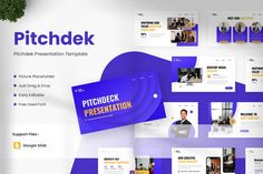 Pitchdeck Google Slide Template Incl. startup & projects - Envato