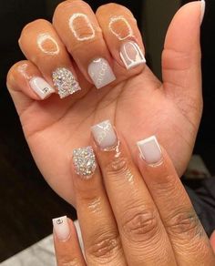 Cheap promos on Instagram: “Short Nails Inspo 💅🏼 . . . Follow @bhadbarbie.posts for more” #nailsacrylic #nailart #nail ideas Short Nails Inspo, Cool Apps, Colored Acrylic Nails, Girly Acrylic Nails