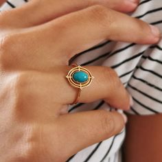 Turquoise Ring*14K Stylish Gold Ring For Women Birthday Jewelry*For Mother Oval Turquoise Ring Rose Gold # Features * Gram:1.60 gr(approximate weight) * Size: 15 mm * Production Method:CASTİNG +Hand Made Polish  * 14 K (0,585) in gold *Special Gift Box  *Like all precious jewels,it comes in its own gift box. *Can include a little gift note  *The Gold Body Of The Ring İs Polished By Hand. *Available in White gold or Rose Gold choosing Enter the Name You Want  in the Ring Gold Turquoise Ring, Turquoise Birthstone, Turquoise Gold Ring, Ring Everyday, Ring Rosegold, Gifts Mom, Gold Bodies, Birthday Jewelry, Precious Jewels