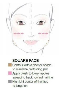 How to contour a square face. Square Face Makeup, Face Contouring Makeup, Mermaid Beauty, Ideas For Makeup, Makeup Contour, Pin Up Makeup, Eyeliner Designs, How To Contour, Round Face Makeup