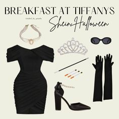 audrey hepburn breakfast at tiffanys halloween costume inspo Easy Halloween Costumes Black Dress, Pretty Woman Outfit, Audrey Hepburn Halloween, Audrey Hepburn Halloween Costume, Breakfast At Tiffany's Costume, Easy Costume Ideas, Audrey Hepburn Costume, Easy Costume