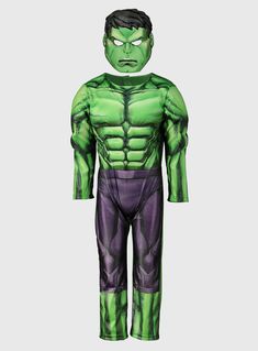 the incredible hulk costume is shown in this image