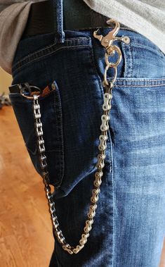 Chain Pants, Biker Chain, Wallet Chains, Metal Jewelry Making, Pant Chains, Motorcycle Chain, Biker Wallet, Bicycle Chain, Bike Chain