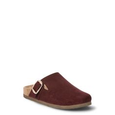 Embrace comfort with a vintage-inspired twist in our Buckle Clogs from Time and Tru, a cozy yet stylish addition to your shoe collection. Features a trendy corduroy upper for a touch of retro-like charm and a slip-on design and comfortable sole for all-day comfort and support. Whether you're stepping out for a coffee run or enjoying a laid-back weekend, these corduroy clogs offer the perfect blend of comfort and style. Only at Walmart. Size: 8.  Color: Red.  Gender: female.  Age Group: adult. Wine Shoes, Studded Clogs, Espadrille Sneakers, Canvas Loafers, Coffee Run, Lace Up Espadrilles, Walking Sneakers, Comfortable Flats, Stepping Out