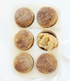 an overhead view of some baked goods on a tray