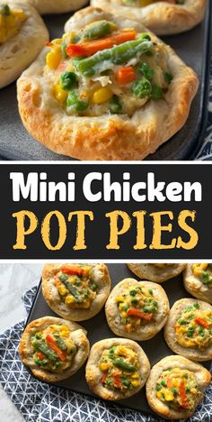 mini chicken pot pies are the perfect appetizer for any party or gathering