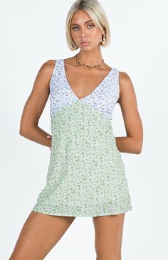 Two Tone Nellie Mini Dress Nellie Mini Dress, Brunch Dress, Mini Dresses Online, Loungewear Sets, Invisible Zip, Casual Tank Tops, Printed Mini Dress, Dress Romper, Floral Mini Dress