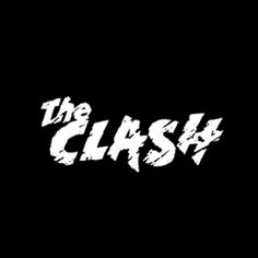 the clash logo on a black background