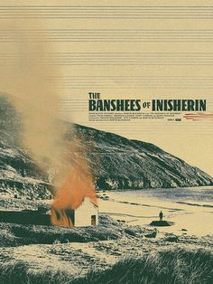 the banshes of inshern album cover with an image of a house on fire