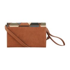 The unique geometric patchwork design in rich earthy tones of this Frye & Co. women's crossbody bag adds a touch of vintage-inspired charm to your outfits. It's crafted from faux leather with gold-tone hardware and has an inside zip pocket for added security, a snap-button closure, and adjustable straps. Features: Adjustable StrapsClosure Type: ZipperPockets: 1 Inside Zip PocketMetal Color: Gold ToneMeasurements: 7.08 Height/Inches, 2.36 Depth/Inches, 9.4 Width/InchesHandle Drop Length: 14 Inch… Brown Crossbody Wallet, Brown Crossbody Clutch, Brown Rectangular Wallet With Detachable Strap, Brown Wallets With Detachable Strap, Brown Square Wallet For Travel, Brown Square Travel Wallets, Brown Square Travel Wallet, Brown Square Clutch For Daily Use, Geometric Patchwork