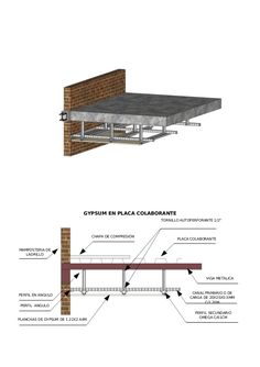 an architectural drawing shows the different parts of a building and how they are used to build it