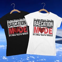 Couple Baecation, Baecation Outfits Couples, Baecation Outfits, Cruise Vacation Shirts, Tshirts Cute, Couples Matching Outfits Swag, Couple Cruise, Couple Shirt Design, Vacation Tshirts