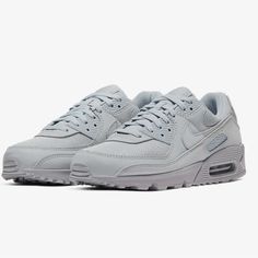 Nike Air Max 90 360 In Wolf Gray - New In Box Men’s 7.5 Women’s 9 Air Max 90 Grey, Nike Air Max 90s, Air Max 90s, Bday Wishlist, Shoes Nike Air, Grey Nikes, Box Color, Nike Air Max 90, Shoes Nike