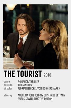 the tourist 2010 movie poster with johnny depple and amanda heskel in conversation