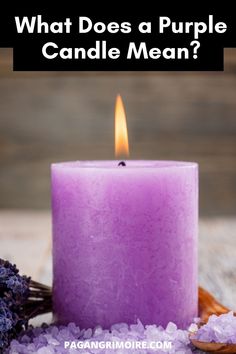 Purple Candle Magic, Candle Meanings, Candle Meaning, Purple Candle