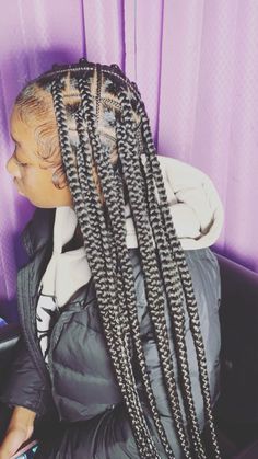 Normal Braids, Color Braids, Hair Styels, Pretty Braids, Big Box Braids Hairstyles, Feed In Braids Hairstyles