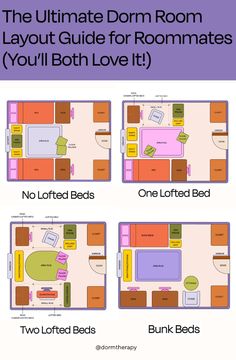 the ultimate dorm room layout guide for roommates you'll both love it