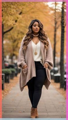 Casual Fashion Plus Size Women, Classy Everyday Outfits Plus Size, Plus Size Dating Outfits, Winter Wear For Plus Size Women, Plus Size Casual Jeans Outfit Ideas, Plus Size Casual Date Outfit, Fall 2024 Fashion Trends Plus Size, Fall Outfits 2024 Plus Size, Plus Size Winter Outfits For Work