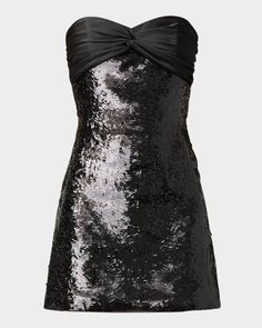 Get free shipping on Shoshanna Dolly Strapless Twist-Front Sequin Mini Dress at Neiman Marcus. Shop the latest luxury fashions from top designers. Edgy Glam, Embellished Skirt, Strapless Sweetheart Neckline, Sequin Mini, Sequin Mini Dress, Twist Front, Swimwear Collection, Fall Dresses, Top Designers