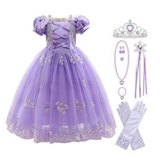 Prepare a Halloween/Christmas gift for your princess with us in HAWEE! More kind Halloween style welcome to choose in HAWEE Shop Product Information Department Name: Princess Repunzel dress Package: OPP Bags Material: Cotton, Spandex, Polyester Theme: /Repunzel Princess Contains: 1 Pcs Dress + 1 OPP Bags Accessories Size: Free Size,Suitable for most kids -- Inspired Repunzel princess dress is made of polyester, satin, cotton soft fabric for a comfortable Halloween costume that your princess girl Rapunzel Dresses For Kids, Purple Princess Dress For Toddler, Disney Princess Dresses For Kids Target, Princess Play Dresses Kids, Fairy Princess Dress For Kids, Rapunzel Dress For Kids, Disney Princess Dresses For Kids, Repunzel Dress, Princess Sofia Dress