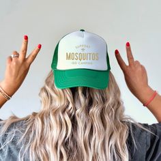 Looking for a cute hat to wear? Make sure to check out our foam trucker hats! These hats are one size fits most, with an adjustable back snap, they are the perfect addition to any casual outfit! Funny Trucker Hat, One Size Fits Most, Funny Snapback Trucker Hat, Funny Trucker Hat One Size, Funny One Size Fits Most Trucker Cap, Trucker Snapback Hat For Camping, Camping Trucker Hat One Size, Green Curved Bill Trucker Hat For Camping, White Snapback Hat For Camping, Novelty Trucker Hat One Size Fits Most