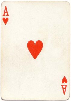 a playing card with four hearts on the front and two in the back, all red