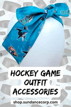 Wrap Headband, Tie Hair, Hockey Games, San Jose Sharks