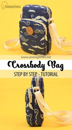 the cross body bag sewing pattern is easy to sew