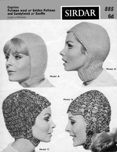 an old knitting pattern for a woman's hat and beanie, with the words sir