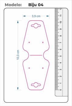 a ruler with the measurements for an object