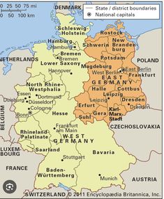 a map of germany with all the major cities