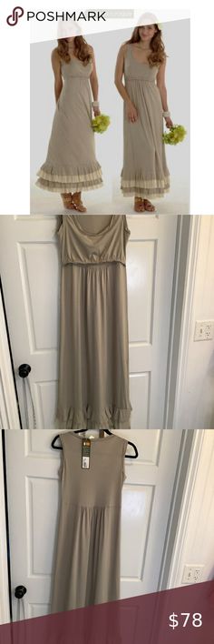 Maternity Nursing Mothers en Vogue Beige Maxi Dress Size M Beige Maxi Dress, Maxi Dress Maternity, Nursing Mother, Dress Maternity, Pregnancy Maxi Dress, Maternity Nursing, Sleeveless Maxi Dress, Fitted Bodice, Maternity Dresses