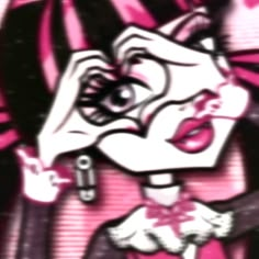 Draculaura Aesthetic, Monster High Pictures, High Pictures, Monster High Art, High Art, Pfp Ideas, Profile Pics, Pink And Black, Pink Hair