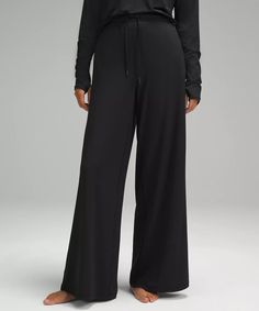 Modal High-Rise Wide-Leg Lounge Pant | Women's Pants | lululemon Lululemon Sweatpants, Flowy Wide Leg Pants, Wide Leg Lounge Pants, Lounge Pants Womens, Pant Women, Lululemon Pants, Modal Fabric, 2024 Christmas, Women Pants