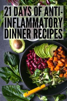 Inflammation Diet Recipes, Inflammatory Diet Recipes, Galveston Diet, 21 Day Meal Plan, Paleo For Beginners, Inflammation Recipes, Anti Inflamatory, Different Types Of Food, Meal Plan For Beginners