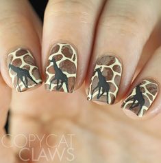 FIRE!! We just cannot get enough of the variety of designs in this nail stamping plate! From African Safari, to Egyptian goddess and even some wild animal prints - it's a masterpiece! This nail stamp plate truly has something for everyone. From big cat stripes to leopard spots - the animal prints alone make this one of our favorites! And then add on the additional animals, Egyptian symbols and monuments from the pyramid to the Sphynx. The designs are 17 x 21mm - the largest single designs we kno Giraffe Nail Art, Animals Nails, Giraffe Nails, Leopard Nail Designs, Nail Art Box, Cheetah Nail Designs, Nail Stamp, Cheetah Nails