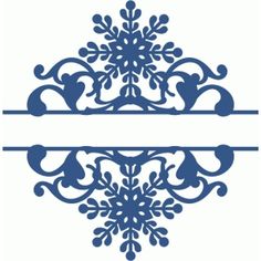 a blue snowflake on a white background with a ribbon in the middle that says winter