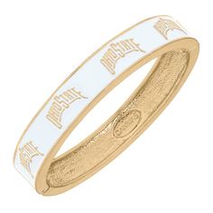 This Ohio State Buckeyes Enamel Hinge Bangle is the perfect finishing piece for your game day getup. The intricate team logo ensures that your fandom stands out in a chic way and its comfy fit makes this adorable bangle a cute and easy-to-wear accessory. When you go out to the next Ohio State Buckeyes game, make sure you add plenty of style with this sweet gear. Open Hoop Earrings, Ohio State Buckeyes, Enamel Earrings, Bangle Set, Hinged Bangle, Beaded Stretch Bracelet, Parent Gifts, Ohio State, Apple Watch Bands