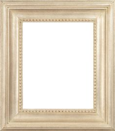 an old fashioned white frame on a white background