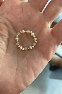 Rings Crystal, Rings Stacking, Elastic Rings, Diy Beaded Rings, Rings Gemstone, Beaded Ring, Beaded Necklace Diy, Diy Bracelet Designs, Beads Bracelet Design