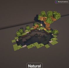 Front Yard Minecraft, Minecraft Area Ideas, Landscape Ideas Minecraft, Earthy Minecraft House, Plains Biome House Minecraft, Natural Minecraft Builds, River Minecraft Ideas, Mc Archway, Minecraft Pathways Design Natural