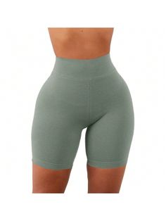 About this itemMaterials: Polyester and spandex, soft, breathable and comfortable.Workout Yoga Short Pants Feature: High waist, super stretchy, sexy, slim fit, booty gains, basic fitness shorts. Strut your stuff in style while experiencing the highest level of comfort. Ruched butt design, helps to highlight your peach hips more effectively. And makes you look very fashionable and eye-catching.Sexy Scrunch Booty Shorts: Perfect for jogging, running, gym, fitness, aerobics, pilates, exercise, yoga High Stretch Breathable Athletic Shorts, Solid High-waisted High Stretch Bottoms, High-waisted High Stretch Solid Color Shorts, High-waisted High-stretch Shorts, Breathable Solid Color Mid-thigh Length Bottoms, High Stretch Green Gym Shorts, Solid Color Sports Shorts, High Stretch High Waist Sportswear Shorts, High Stretch Seamless Summer Shorts