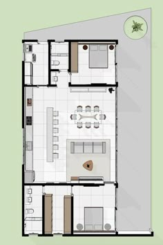 the floor plan for a small apartment