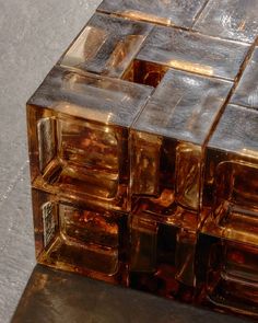 the cubes are made out of glass blocks