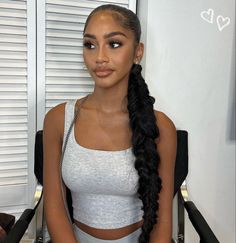 Hairstyles Black Women Ponytail, Baddie Natural Hairstyles, Going Out Hairstyles, Protective Hairstyles Braids, Natural Hair Styles Easy, Sleek Ponytail, Ponytail Styles, Sleek Hairstyles, Asian Hair