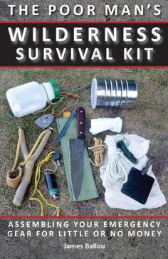 You don't need to spend hundreds of dollars on the latest and greatest emergency survival gear for your outdoor adventures when you can assemble a functional, well-stocked kit for little or no money! Best-selling preparedness author Jim Ballou shows you exactly how to do it with this guide to collecting no-nonsense, get-the-job-done-in-an-emergency gear and packaging it in self-contained, portable kits that are always ready to grab and go. Instead of expensive tents, sheath knives, sleeping bags, and other conventional outdoor gear, Jim focuses on compact, lightweight, and even disposable, use-once-and-discard emergency equipment, and all of it dirt cheap! Learn how to: find standard survival kit components at the lowest prices create a poor man's survival kit for free from common househol Survival Project, Outdoor Survival Kit, Primitive Survival, Go Kit, Emergency Equipment, Survival Supplies, Survival Techniques, Emergency Prepping, Wilderness Survival