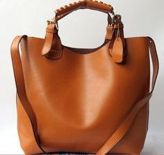 Brown Leather Bag Handbag Shoulder Bag Women Tote Hobo Bag Pouch Messanger iPad Shopper Bag Leather Totes, Hot Bags, Genuine Leather Totes, Handbag Heaven, Brown Leather Bag, Big Bags, Tote Handbag, Shopper Bag, Womens Tote