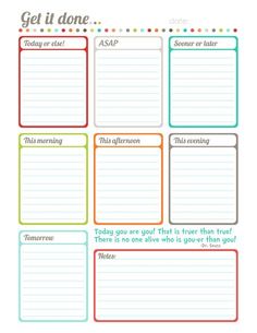 the printable weekly planner is shown with colorful lines and dots on it, as well as