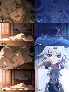 the different stages of anime characters